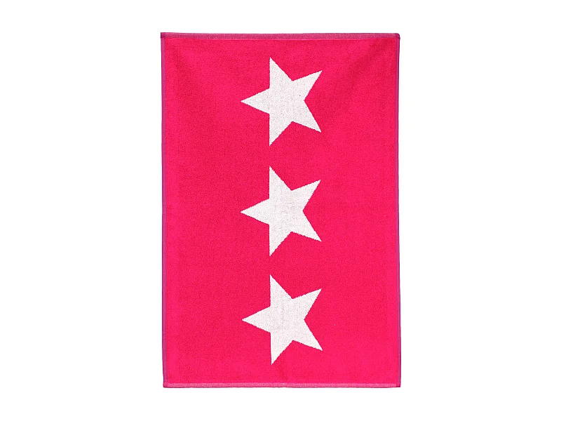 Tapis de bain 50x70 cm coton 700 g/m2 STARS Rose