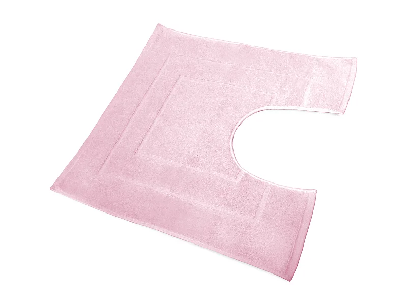 Tapis de bain contour WC et lavabo 60x60 cm FLAIR Rose 1500 g/m2