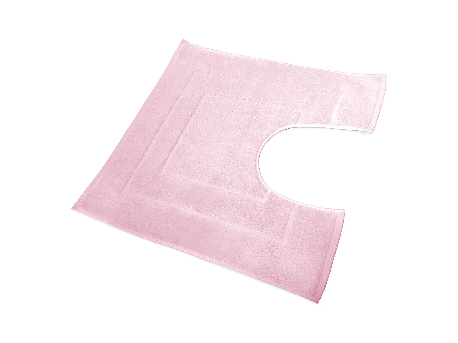 Tapis de bain contour WC et lavabo 60x60 cm FLAIR Rose 1500 g/m2