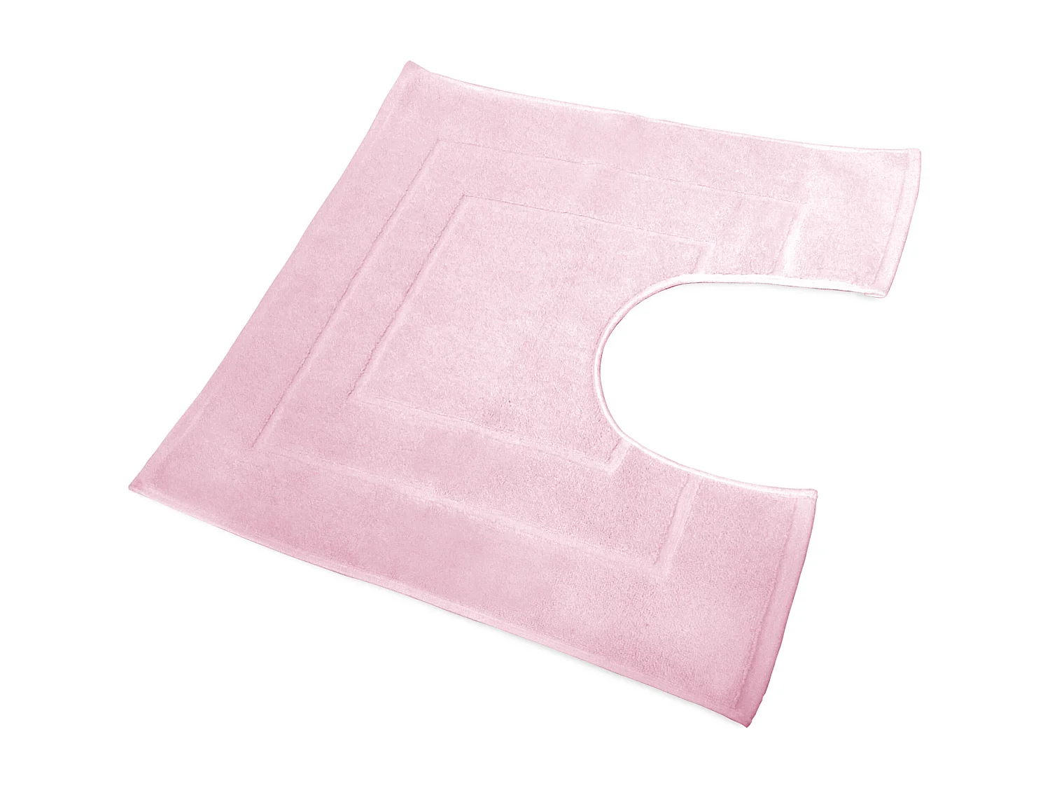 Tapis de bain contour WC et lavabo 60x60 cm FLAIR Rose 1500 g/m2