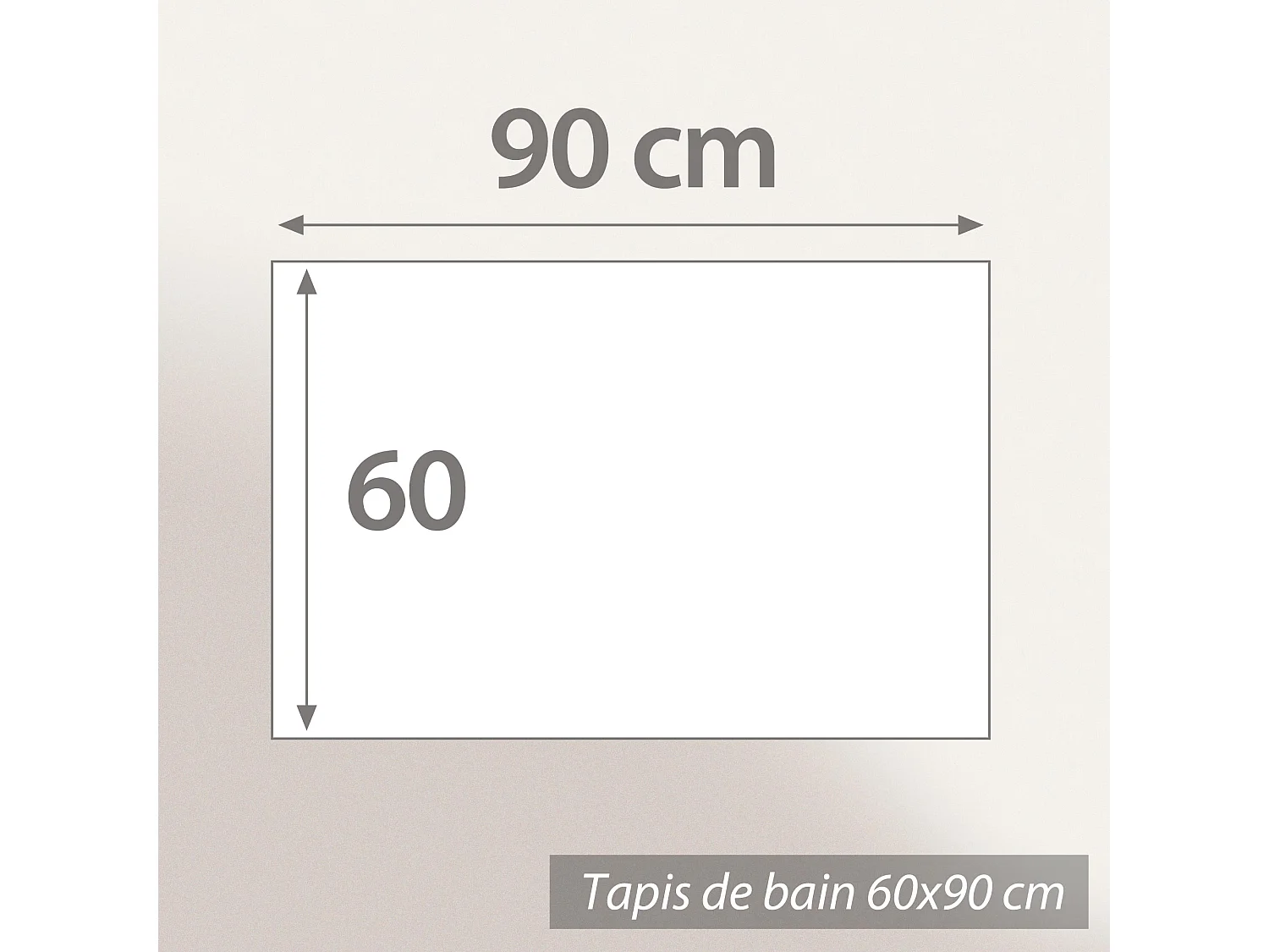 Tapis de bain 60x90 cm coton 700 g/m2 STARS Marron