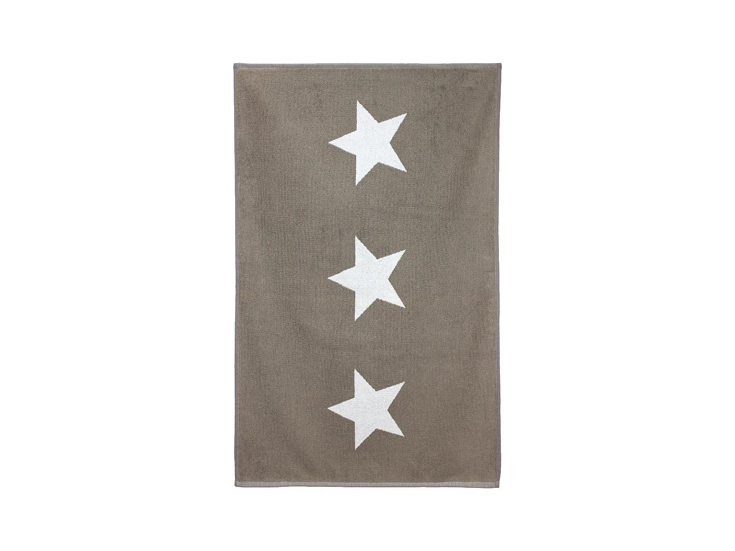 Tapis de bain 60x90 cm coton 700 g/m2 STARS Marron