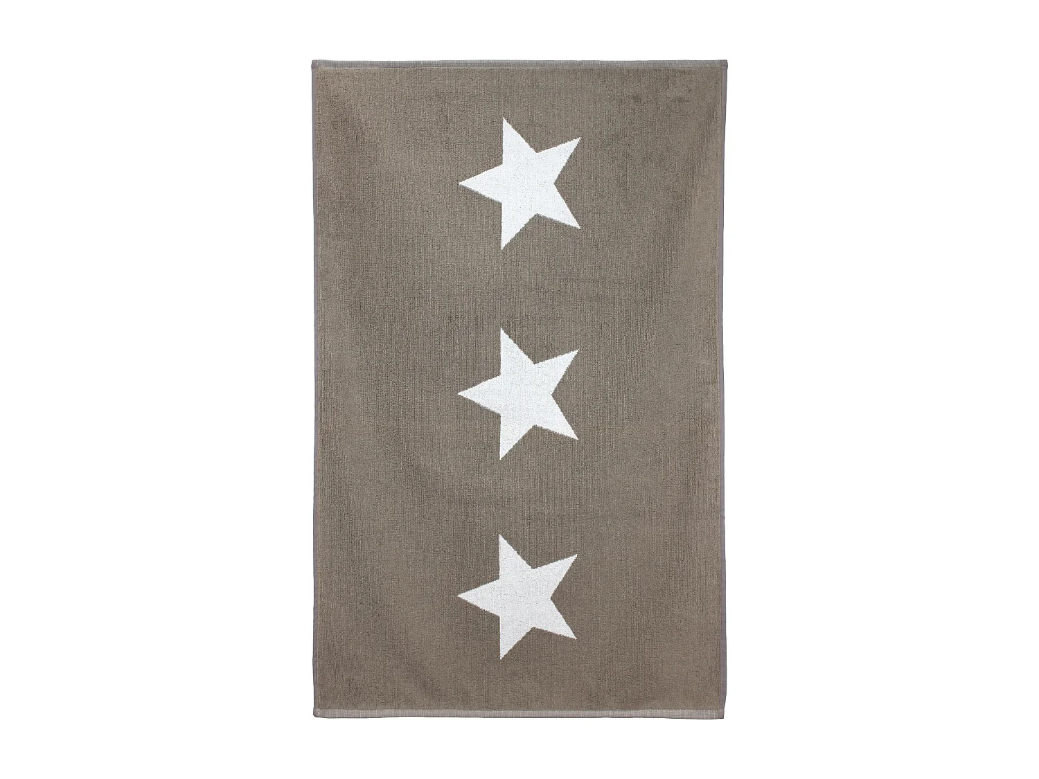 Tapis de bain 60x90 cm coton 700 g/m2 STARS Marron