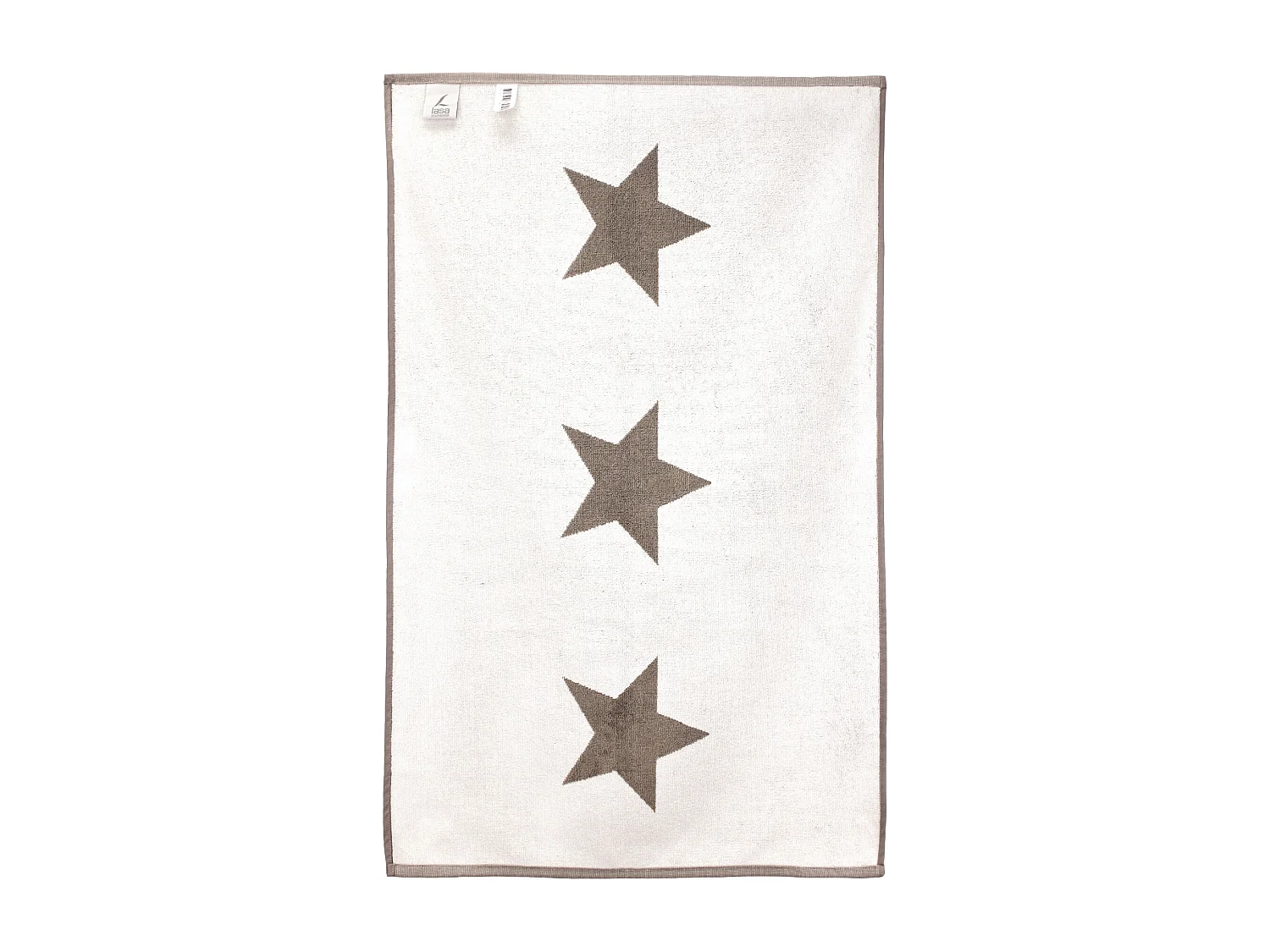 Tapis de bain 60x90 cm coton 700 g/m2 STARS Marron