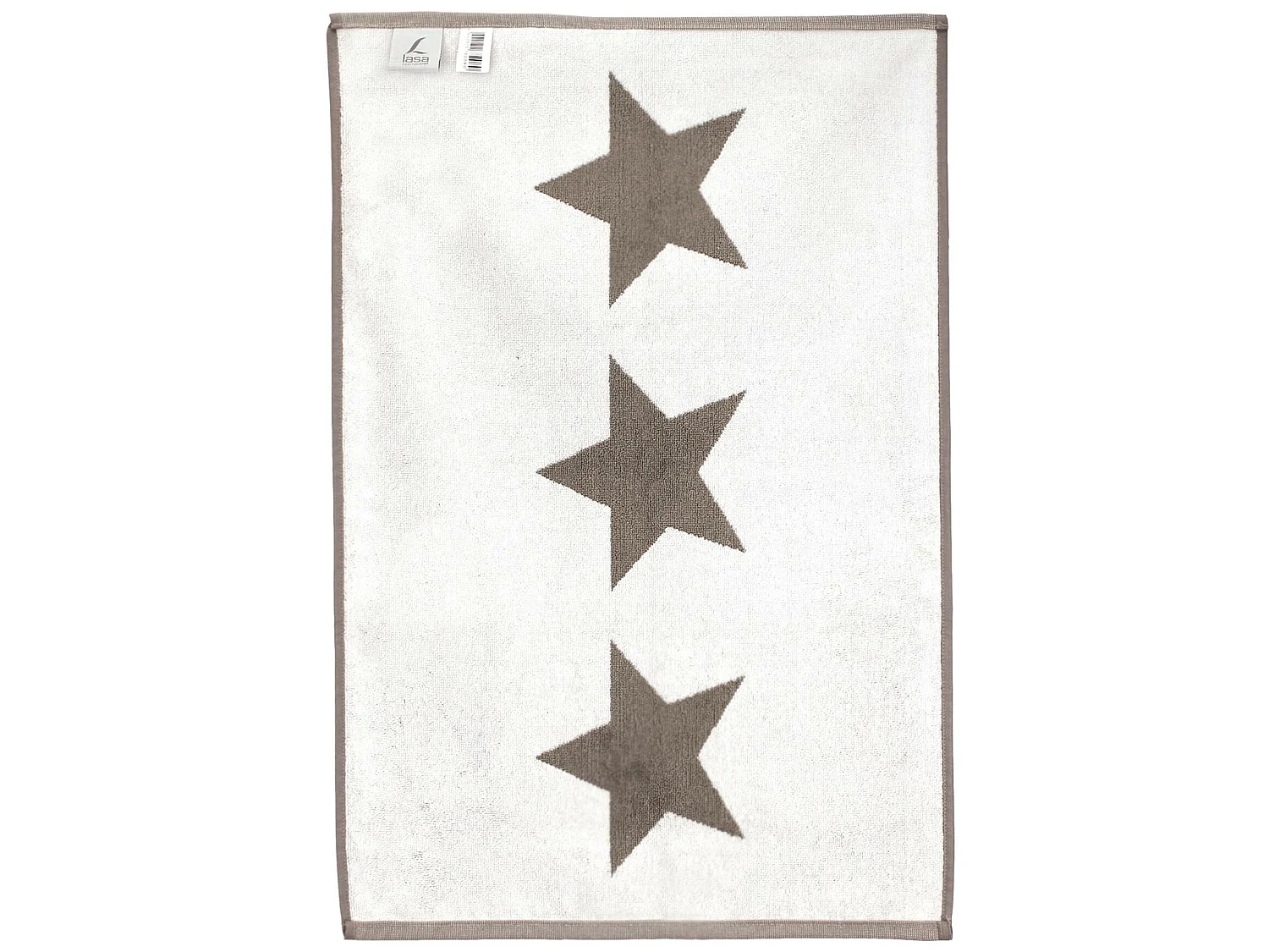 Tapis de bain 50x70 cm coton 700 g/m2 STARS Marron