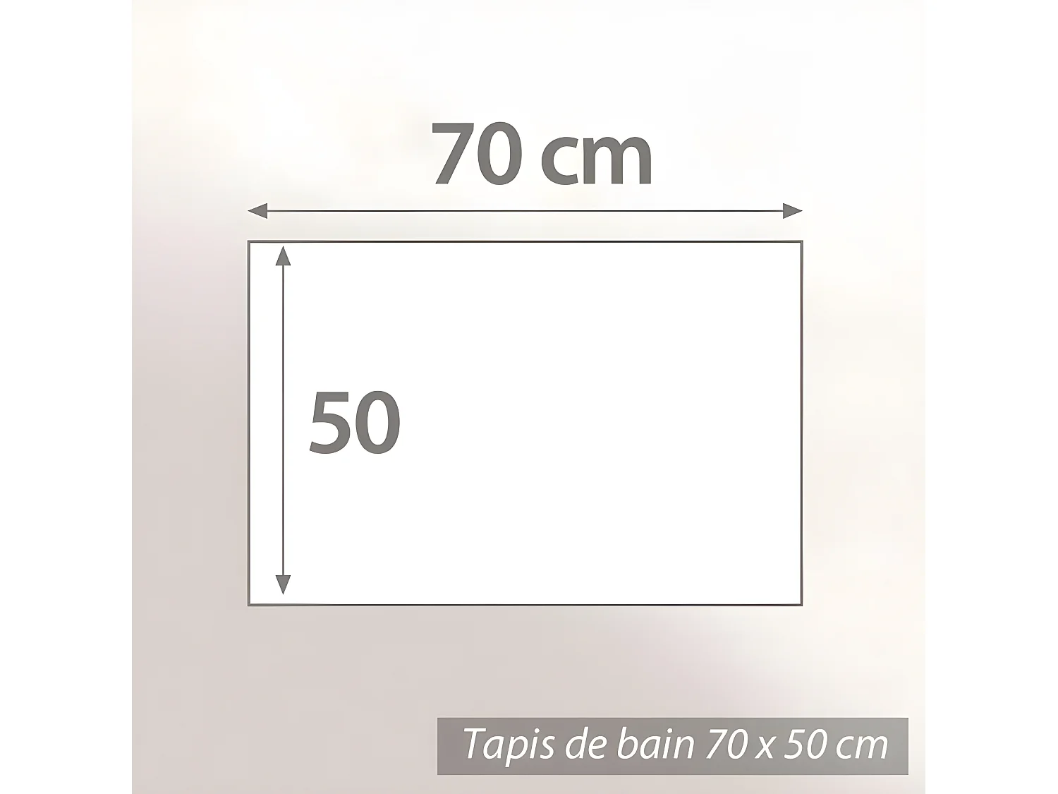 Tapis de bain 50x70 cm coton 700 g/m2 STARS Marron