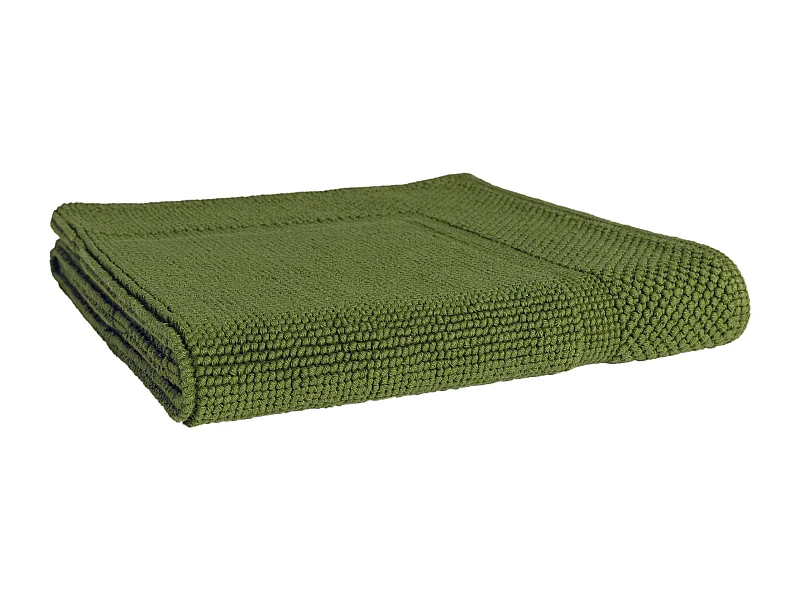 Tapis de bain 60x60 cm LOFTY vert Kaki 1500 g/m2