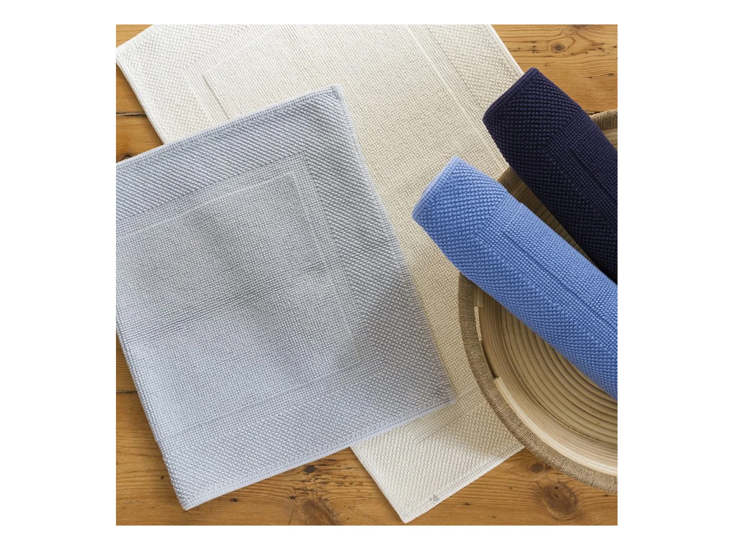 Tapis de bain 60x60 cm LOFTY Blanc 1500 g/m2