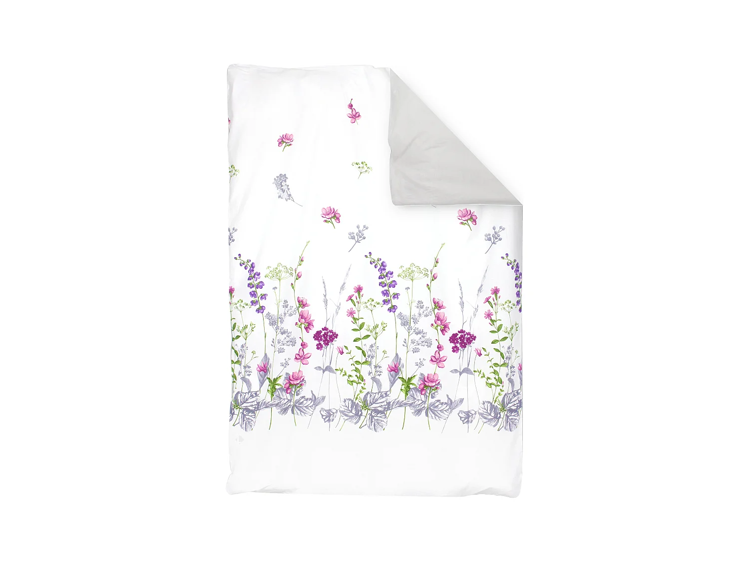 Housse de couette 140x200 cm coton PRETTY blanc