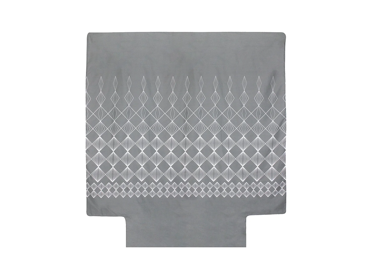 Housse de couette 260x240 cm coton FOREVER GRIS gris foncé
