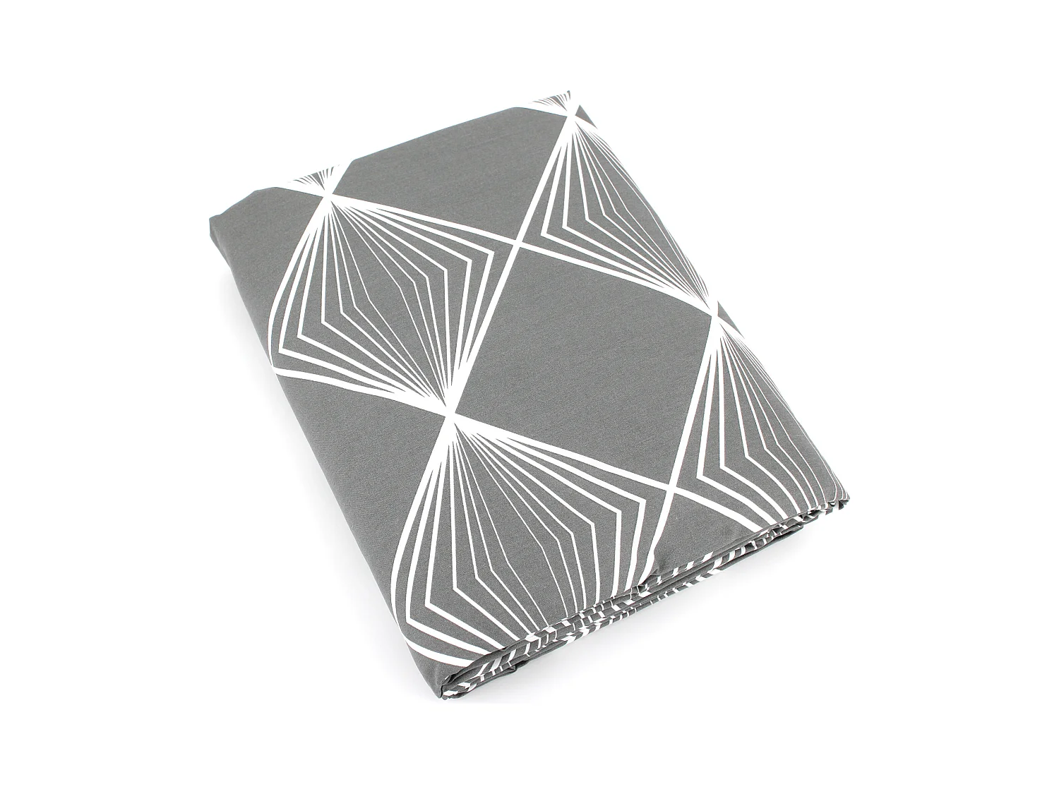 Housse de couette 260x240 cm coton FOREVER GRIS gris foncé