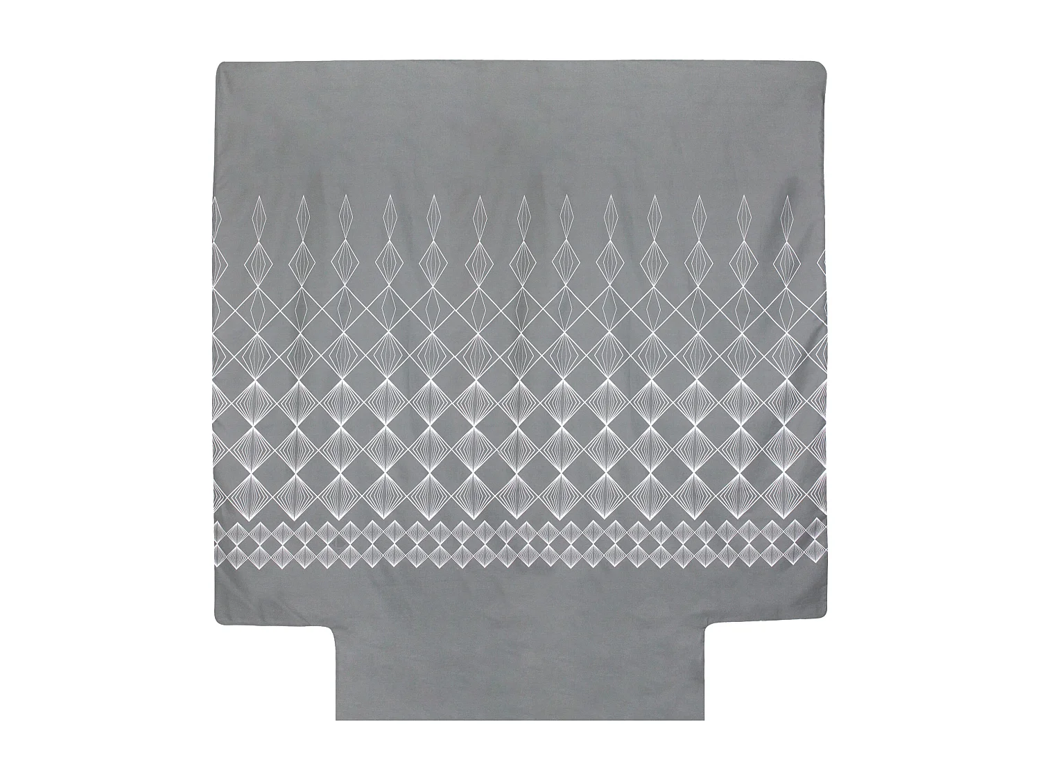 Housse de couette 260x240 cm coton FOREVER GRIS gris foncé