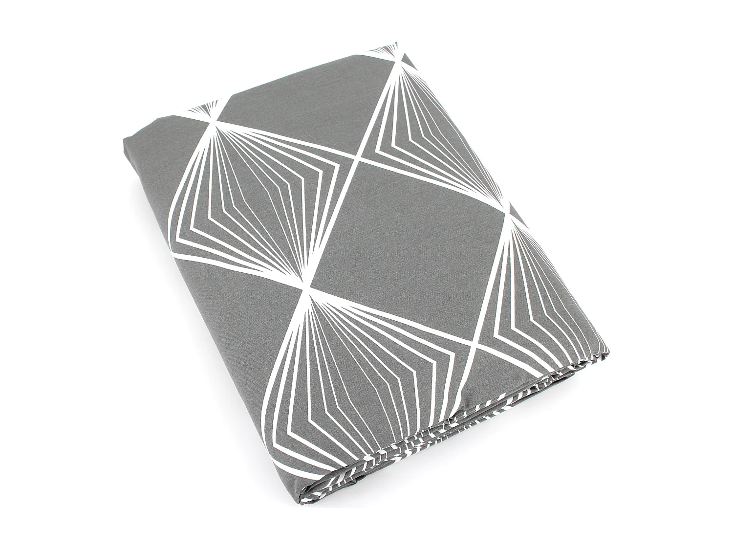 Housse de couette 260x240 cm coton FOREVER GRIS gris foncé