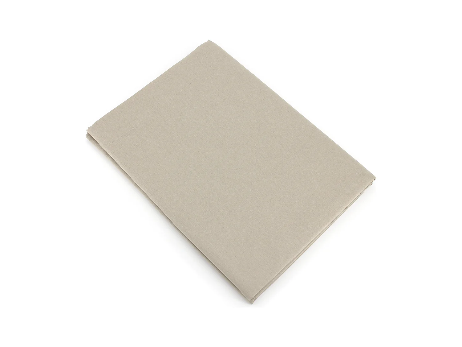 Drap plat uni 180x290 cm coton ALTO Chamois