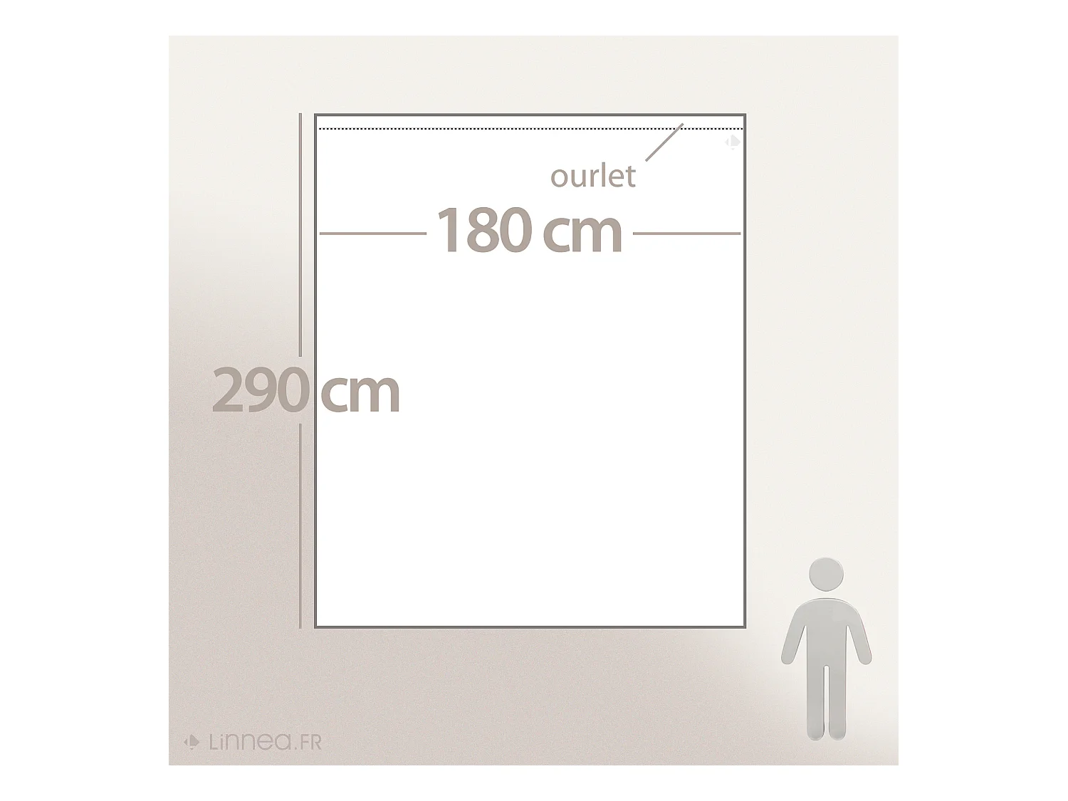 Drap plat uni 180x290 cm coton ALTO vert fleur d'amandier