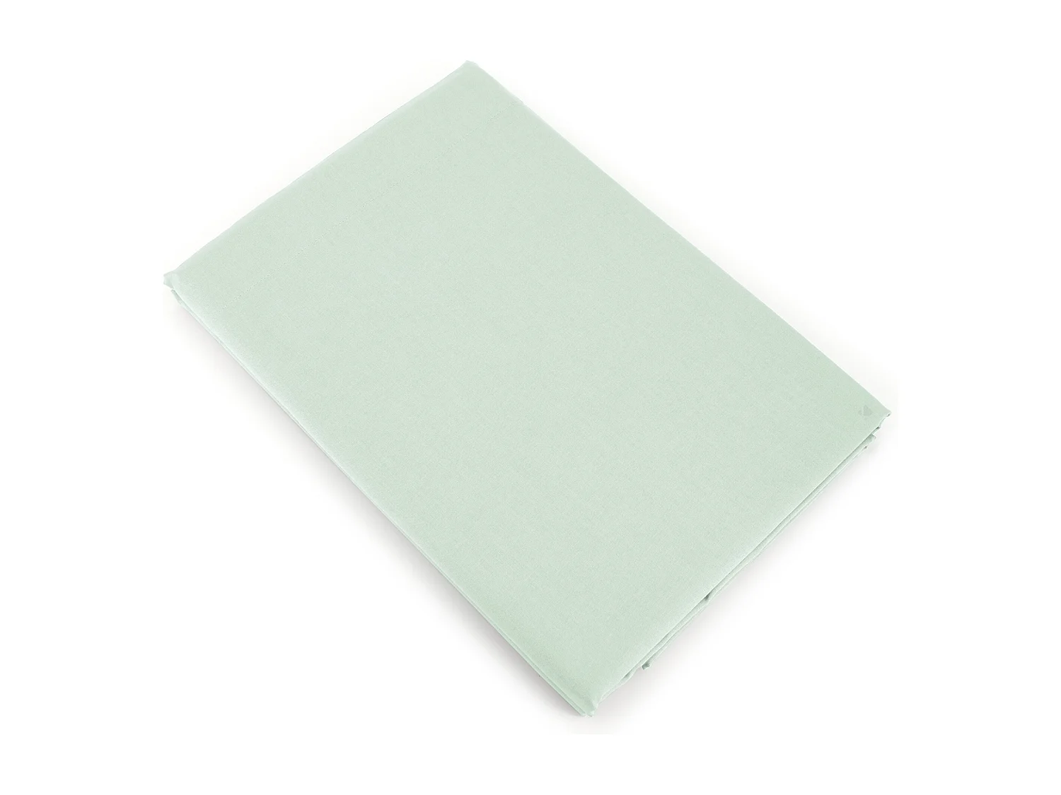 Drap plat uni 270x310 cm coton ALTO vert fleur d'amandier