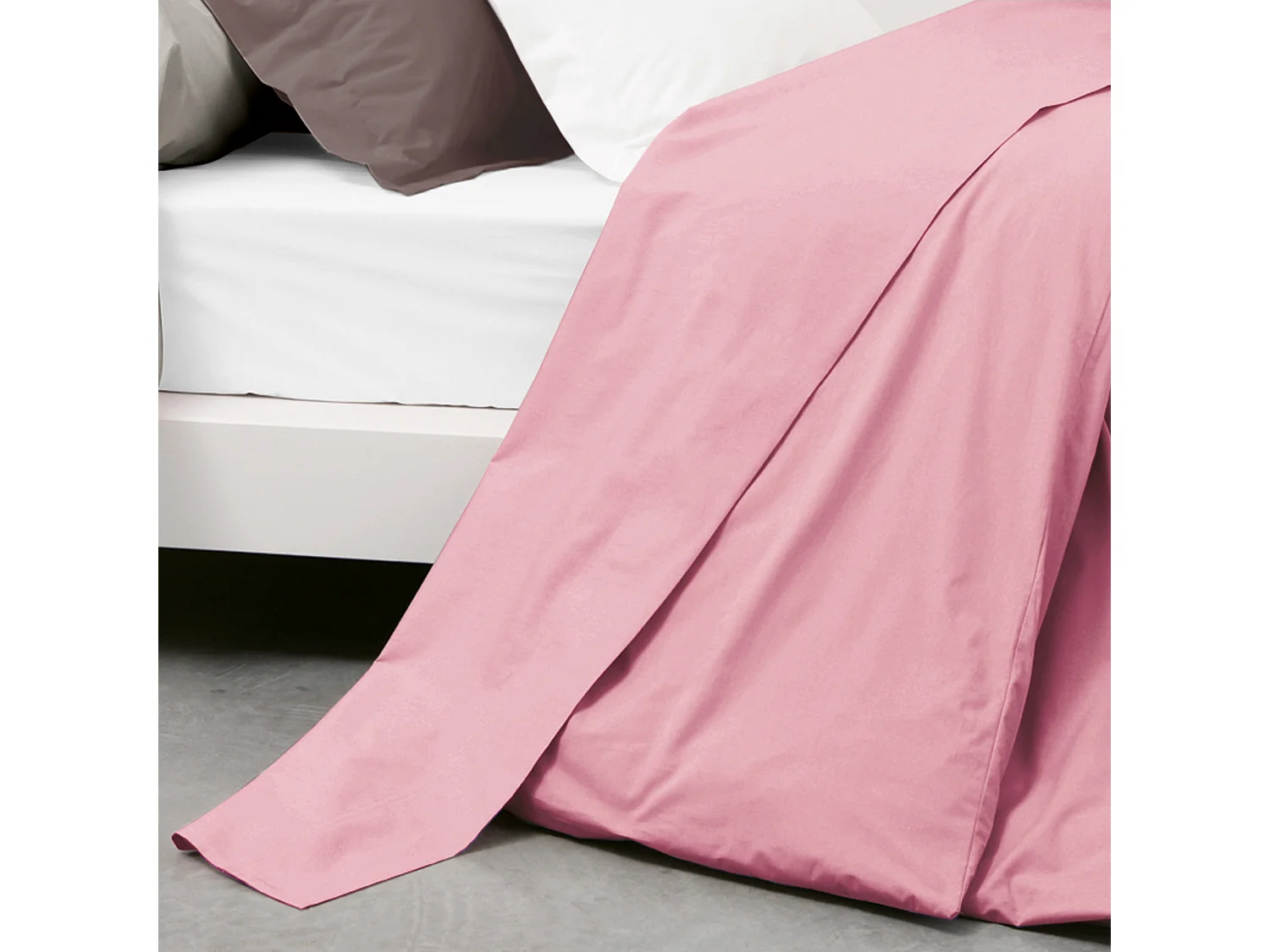 Drap plat uni 180x290 cm coton ALTO Macaron