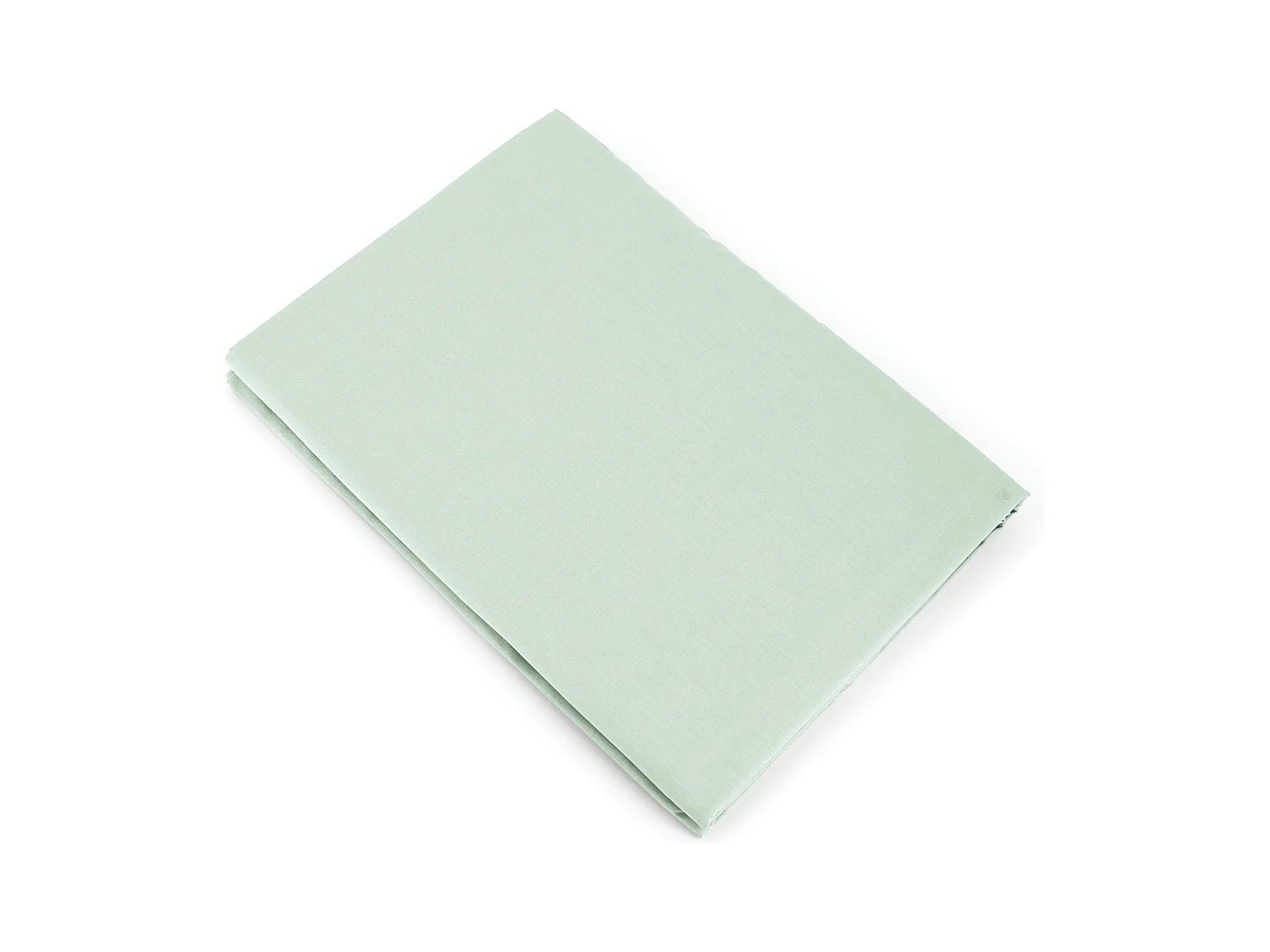 Drap plat uni 240x310 cm coton ALTO vert fleur d'amandier