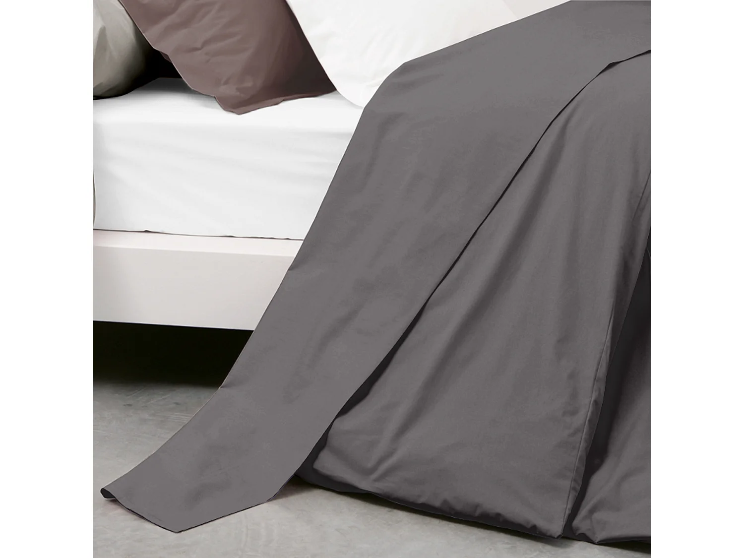 Drap plat uni 240x310 cm coton ALTO Manhattan