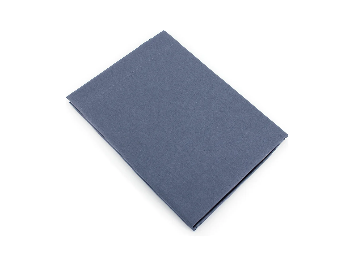 Drap plat uni 180x290 cm coton ALTO bleu Jean