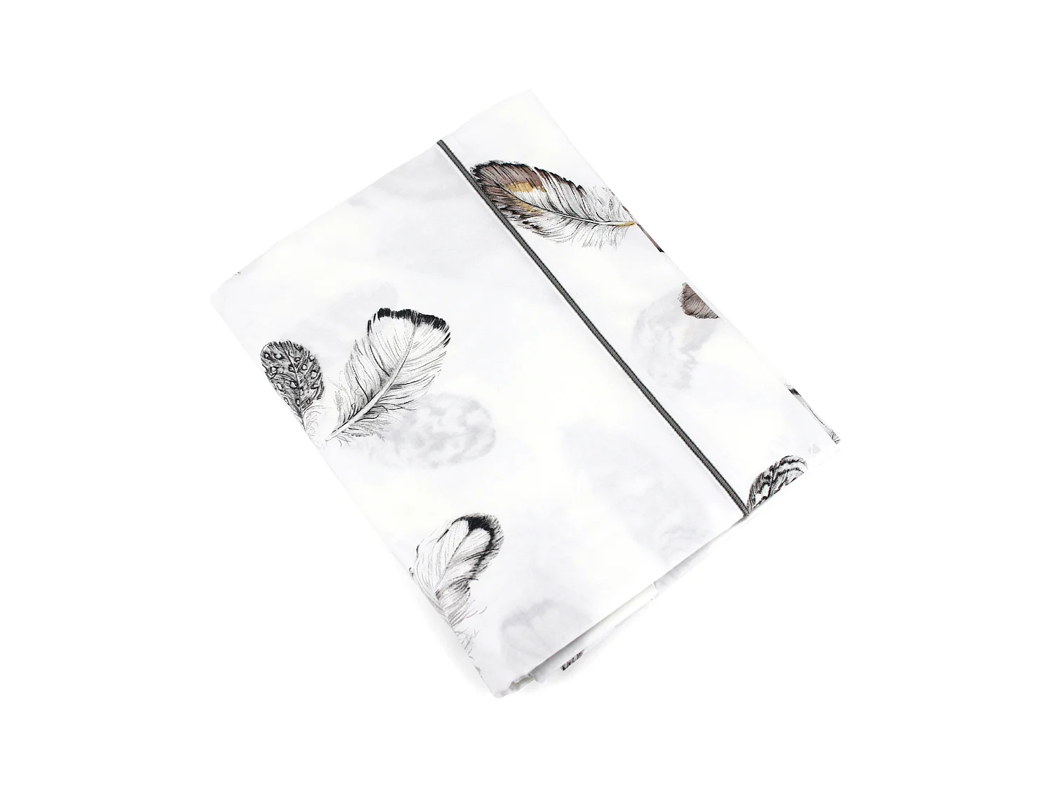 Drap plat 240x310 cm Percale pur coton PLUMES