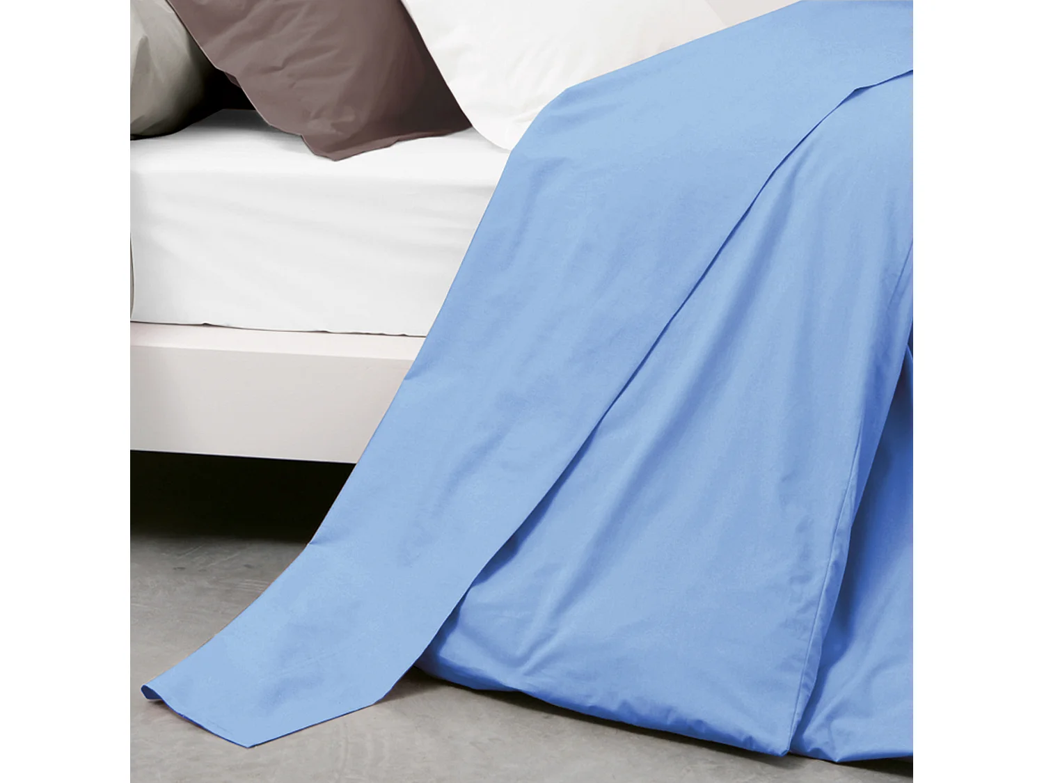 Drap plat uni 240x310 cm coton ALTO Belle ile