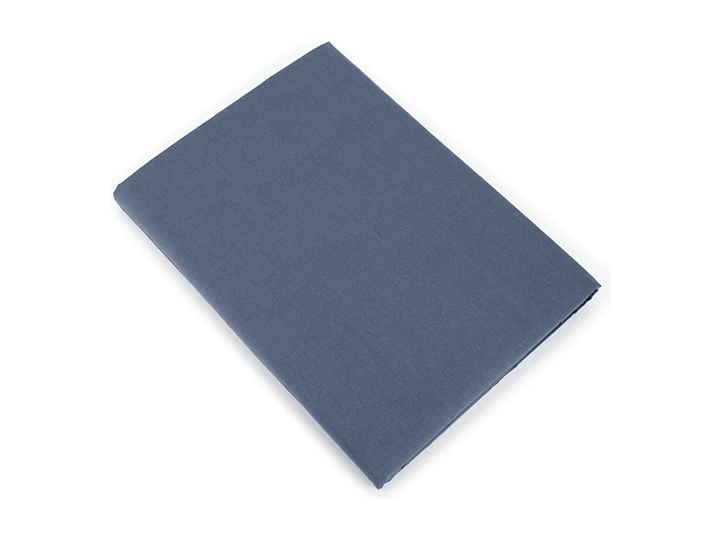 Drap plat uni 240x310 cm coton ALTO bleu Jean
