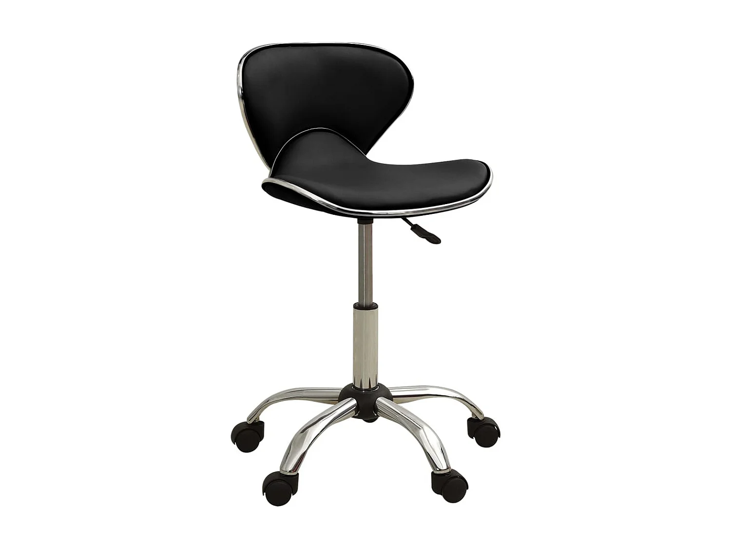 Sedia da Ufficio Nera in Similpelle