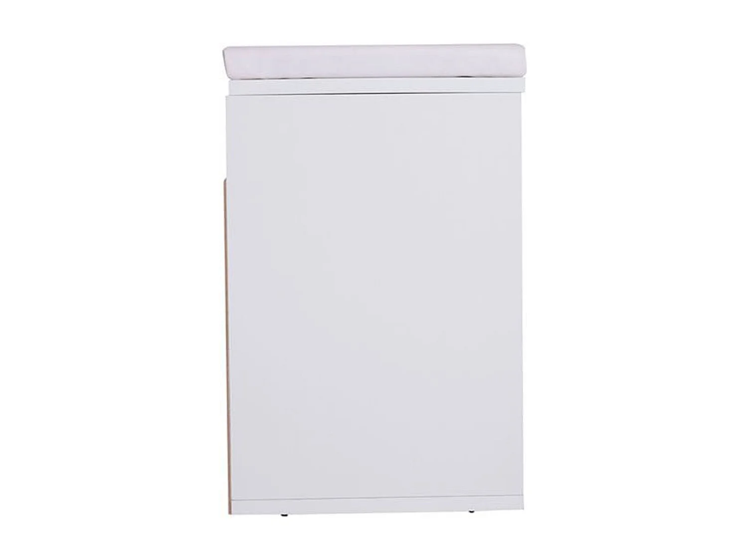 Banco zapatero 3 estantes madera blanco 47x80x30 cm