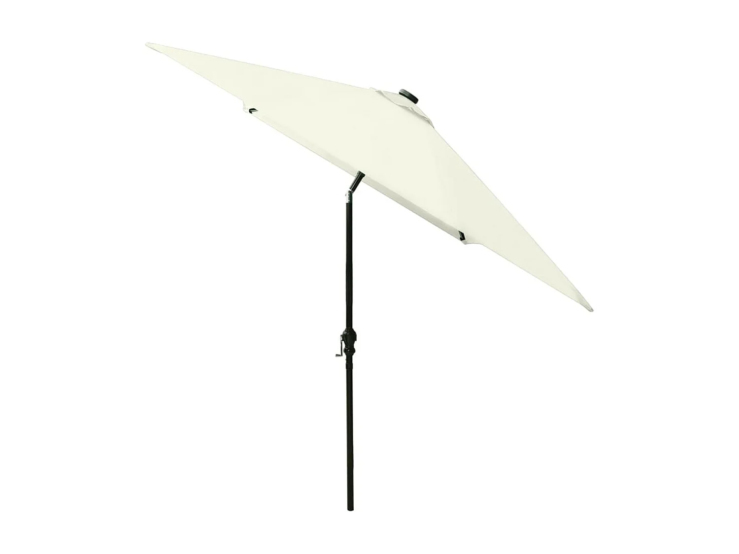Sombrilla Boar con 18 luces LED y poste de acero beige 247x200x300 cm