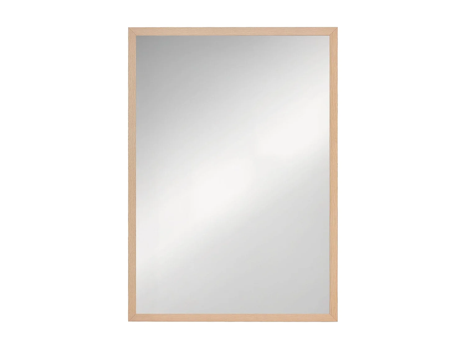 Espejo de pared Malva Homcom con marco natural 70x50x2 cm