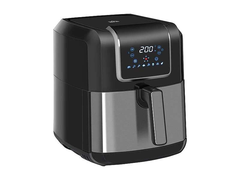 Freidora de aire Crispy Homcom 6,5L 1800W negro