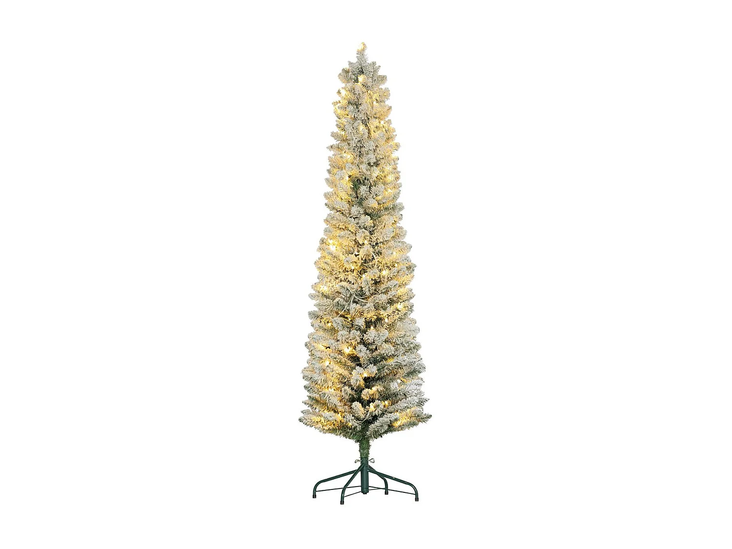 Árbol de Navidad Homcom 329 ramas con 150 luces LED verde 180 cm