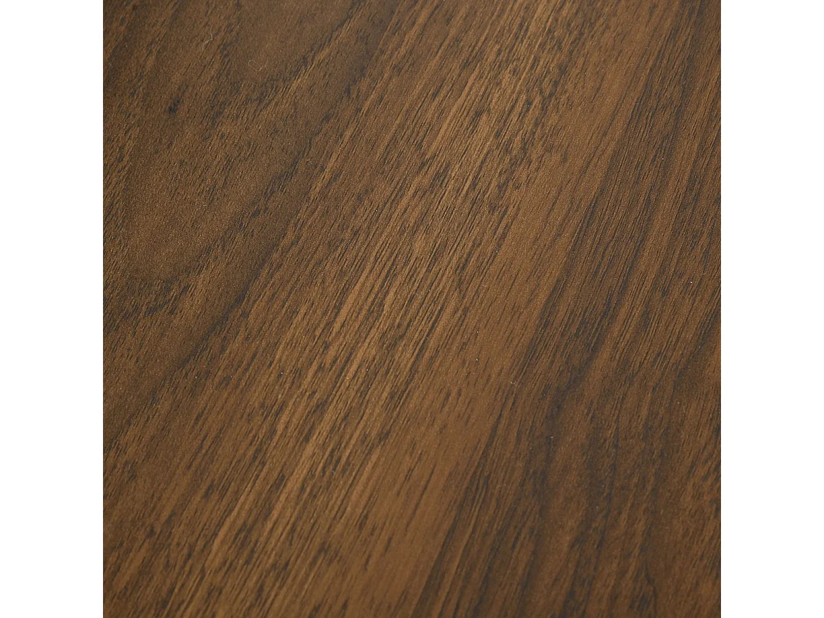 Mueble de TV Isseo Homcom 2 cajones + compartimentos abierto marrón/negro 46x122x39 cm