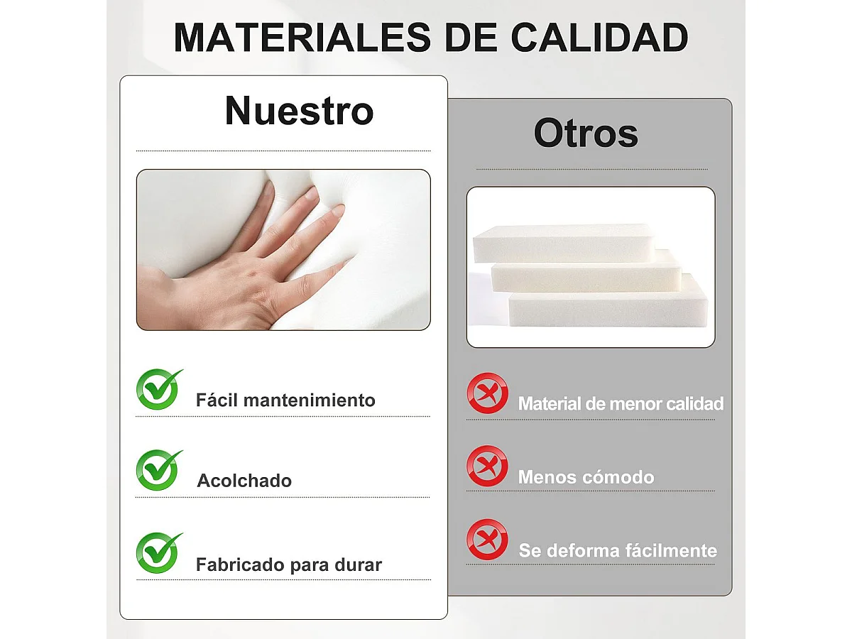 Butaca Elia Homcom respaldo alto beige 105x63,5x83 cm