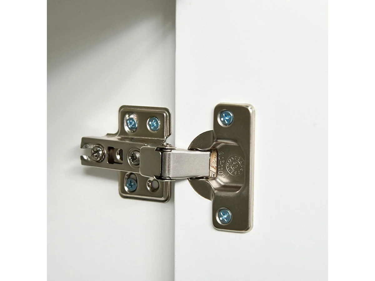 Aparador Conil Homcom 3 puertas + 2 cajones blanco 74x117x36 cm