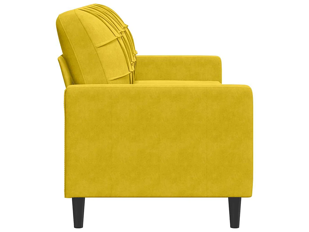 3-Sitzer-Sofa Gelb 180 cm Samt