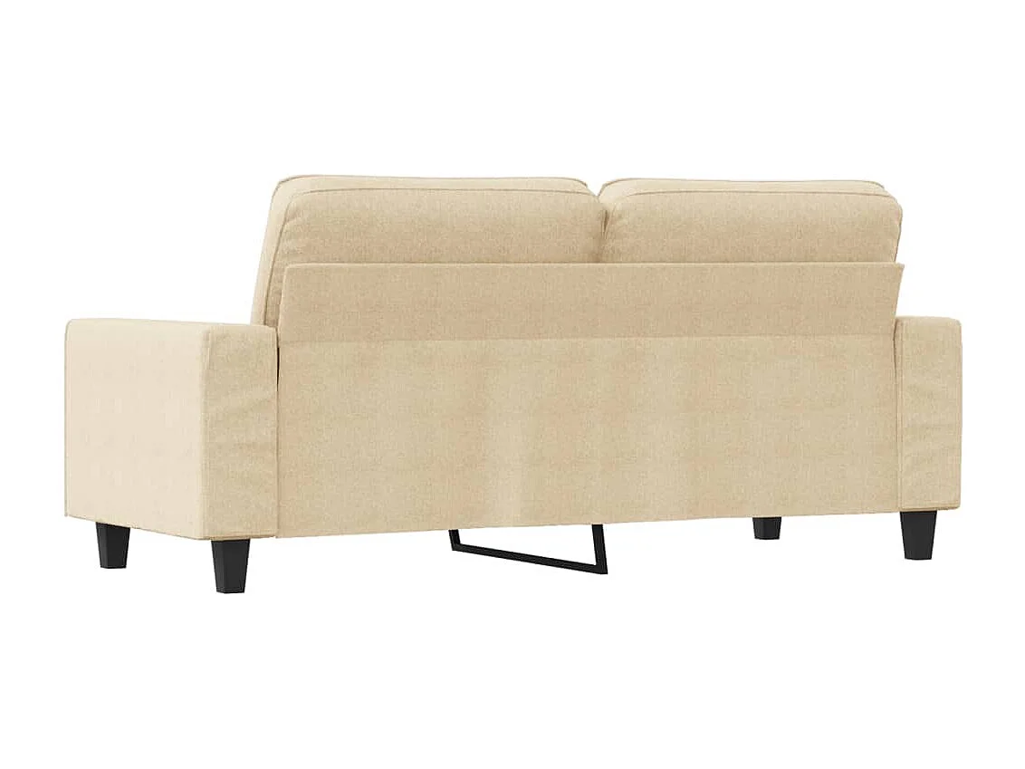 2-Sitzer-Sofa Creme 140 cm Stoff