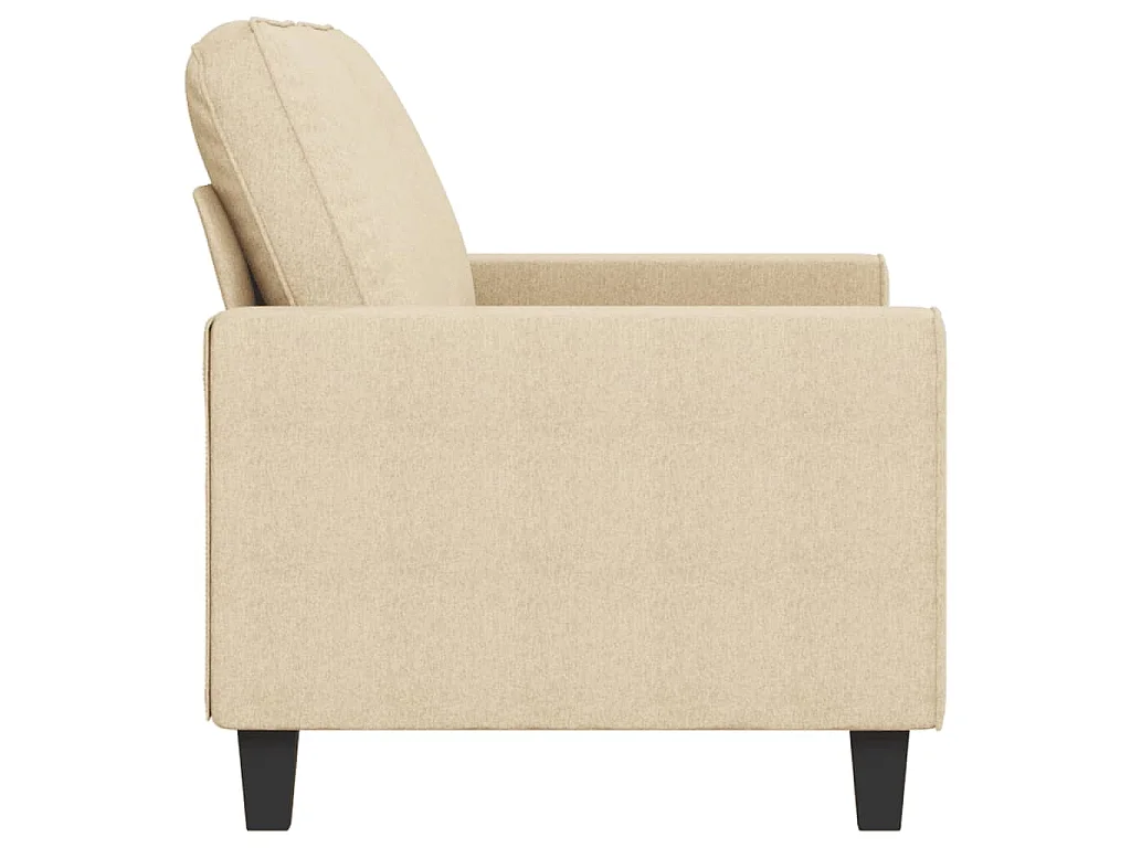 2-Sitzer-Sofa Creme 140 cm Stoff