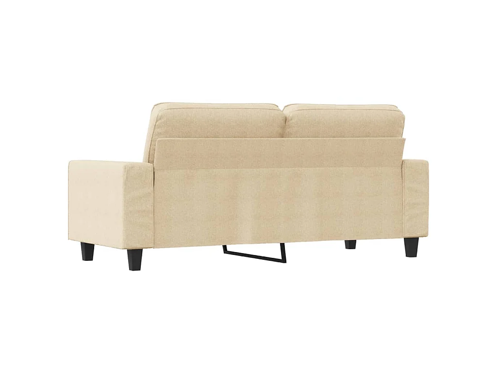 2-Sitzer-Sofa Creme 140 cm Stoff