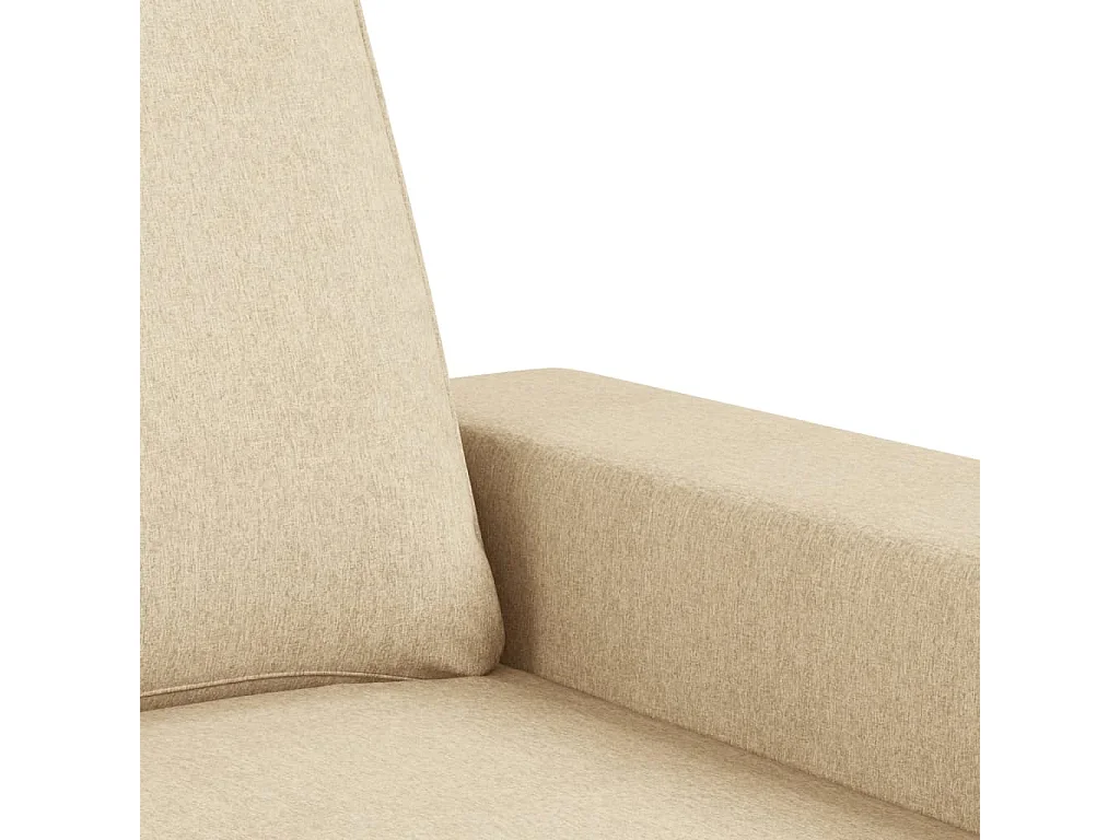 2-Sitzer-Sofa Creme 140 cm Stoff