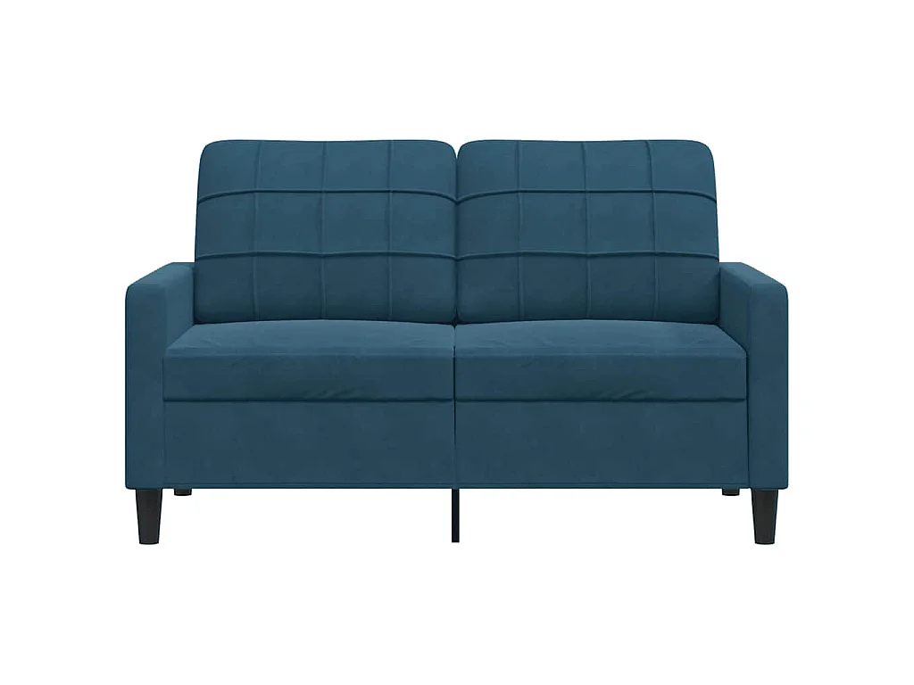 2-Sitzer-Sofa Blau 120 cm Samt