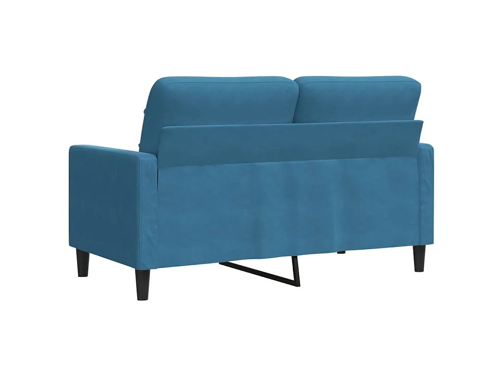 2-Sitzer-Sofa Blau 120 cm Samt
