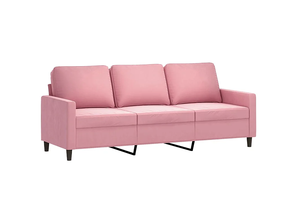Canapé à 3 places Rose 180 cm Velours
