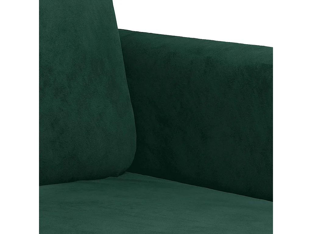 3-Sitzer-Sofa Dunkelgrün 180 cm Samt