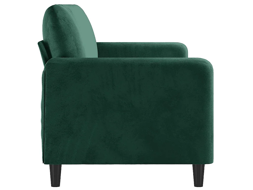 3-Sitzer-Sofa Dunkelgrün 180 cm Samt