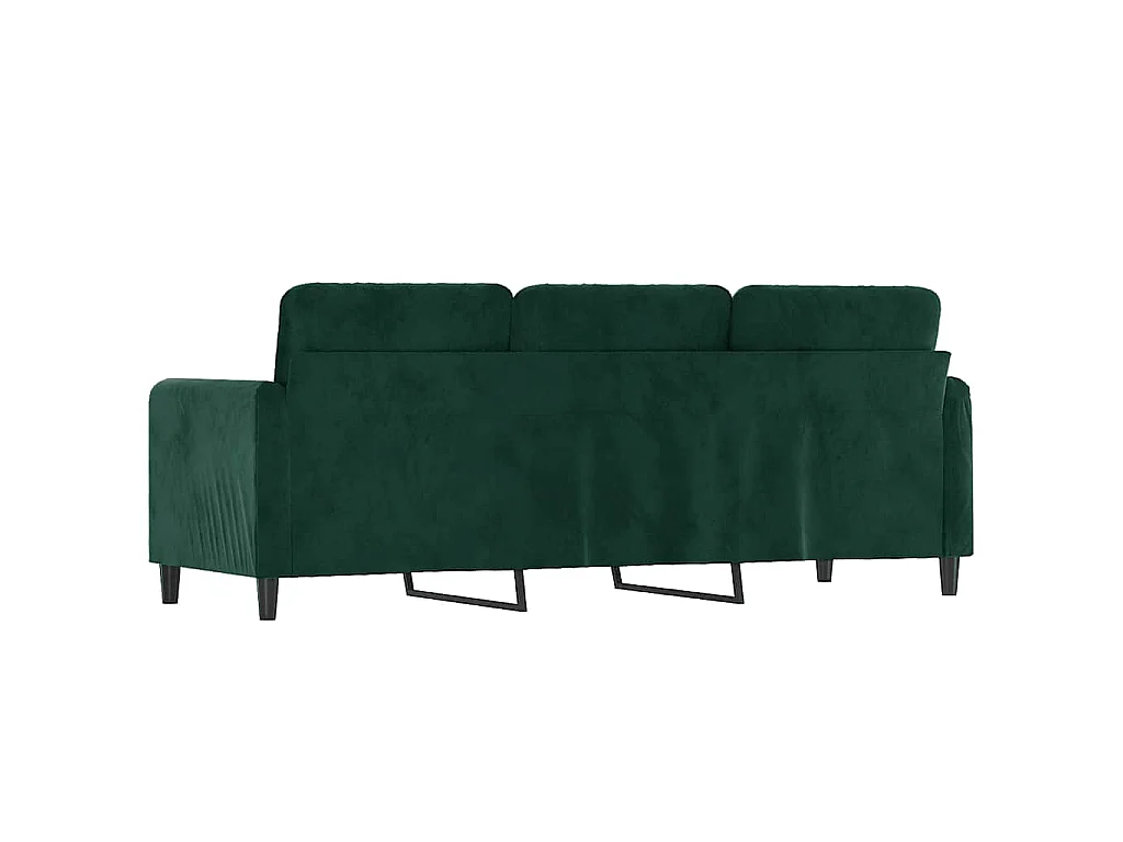 3-Sitzer-Sofa Dunkelgrün 180 cm Samt