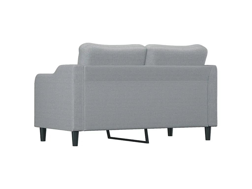 2-Sitzer-Sofa Hellgrau 140 cm Stoff