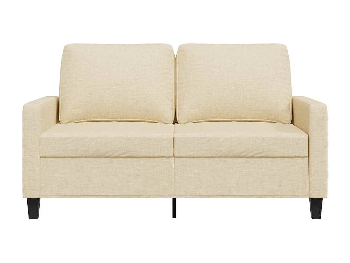 2-Sitzer-Sofa Creme 120 cm Stoff