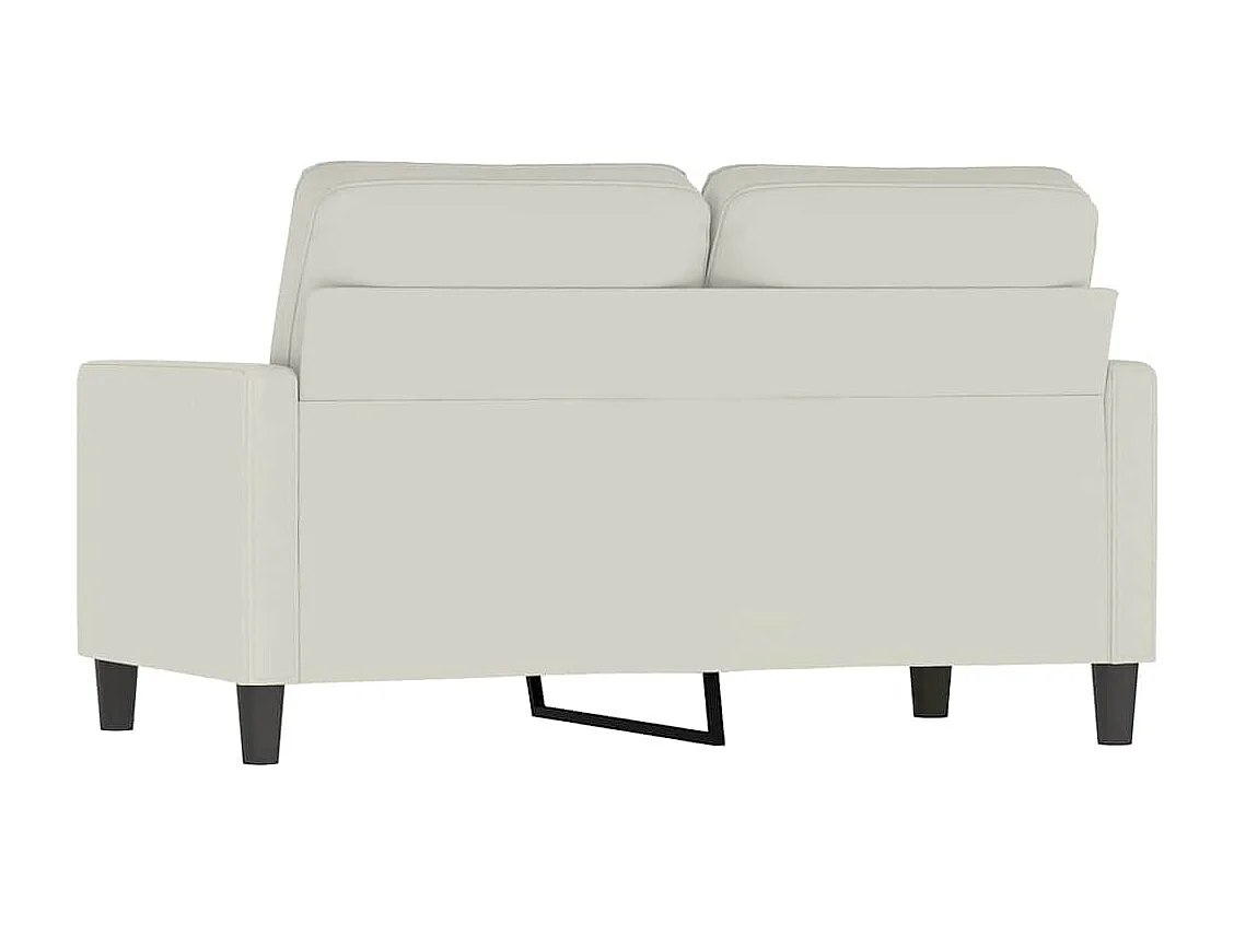 2-Sitzer-Sofa Creme 120 cm Samt